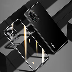 Silikon Schutzhülle Ultra Dünn Flexible Tasche Durchsichtig Transparent H01 für Xiaomi Mi 11X 5G Schwarz
