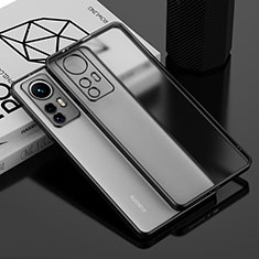 Silikon Schutzhülle Ultra Dünn Flexible Tasche Durchsichtig Transparent H01 für Xiaomi Mi 12X 5G Schwarz