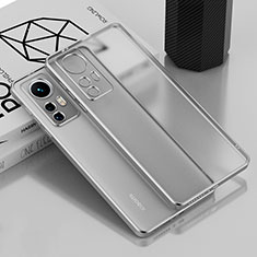 Silikon Schutzhülle Ultra Dünn Flexible Tasche Durchsichtig Transparent H01 für Xiaomi Mi 12X 5G Silber