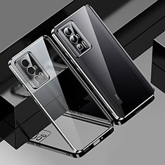 Silikon Schutzhülle Ultra Dünn Flexible Tasche Durchsichtig Transparent H01 für Xiaomi Poco F5 Pro 5G Schwarz