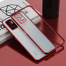 Silikon Schutzhülle Ultra Dünn Flexible Tasche Durchsichtig Transparent H01 für Xiaomi POCO M3 Pro 5G Rot