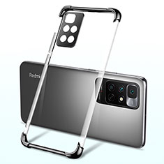 Silikon Schutzhülle Ultra Dünn Flexible Tasche Durchsichtig Transparent H01 für Xiaomi Redmi 10 (2022) Schwarz