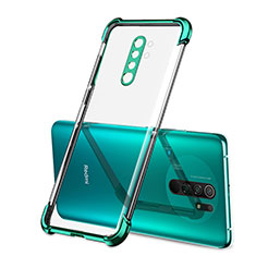 Silikon Schutzhülle Ultra Dünn Flexible Tasche Durchsichtig Transparent H01 für Xiaomi Redmi 9 Prime India Grün