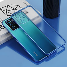 Silikon Schutzhülle Ultra Dünn Flexible Tasche Durchsichtig Transparent H01 für Xiaomi Redmi Note 10 Pro 5G Blau