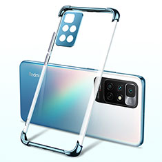Silikon Schutzhülle Ultra Dünn Flexible Tasche Durchsichtig Transparent H01 für Xiaomi Redmi Note 11 4G (2021) Blau
