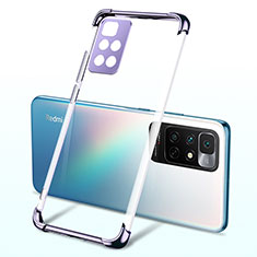 Silikon Schutzhülle Ultra Dünn Flexible Tasche Durchsichtig Transparent H01 für Xiaomi Redmi Note 11 4G (2021) Violett