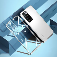 Silikon Schutzhülle Ultra Dünn Flexible Tasche Durchsichtig Transparent H01 für Xiaomi Redmi Note 11 4G (2022) Silber