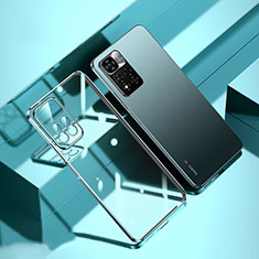 Silikon Schutzhülle Ultra Dünn Flexible Tasche Durchsichtig Transparent H01 für Xiaomi Redmi Note 11 Pro+ Plus 5G Silber