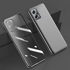 Silikon Schutzhülle Ultra Dünn Flexible Tasche Durchsichtig Transparent H01 für Xiaomi Redmi Note 11T Pro 5G Schwarz