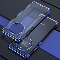 Silikon Schutzhülle Ultra Dünn Flexible Tasche Durchsichtig Transparent H02 für Huawei Mate 40E 4G Blau