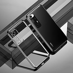 Silikon Schutzhülle Ultra Dünn Flexible Tasche Durchsichtig Transparent H02 für Xiaomi Mi 10S 5G Schwarz