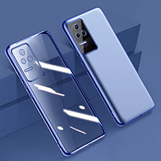 Silikon Schutzhülle Ultra Dünn Flexible Tasche Durchsichtig Transparent H02 für Xiaomi Poco F4 5G Blau