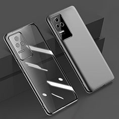 Silikon Schutzhülle Ultra Dünn Flexible Tasche Durchsichtig Transparent H02 für Xiaomi Poco F4 5G Schwarz