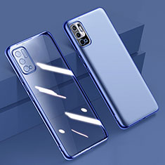 Silikon Schutzhülle Ultra Dünn Flexible Tasche Durchsichtig Transparent H02 für Xiaomi POCO M3 Pro 5G Blau