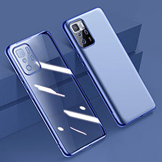 Silikon Schutzhülle Ultra Dünn Flexible Tasche Durchsichtig Transparent H02 für Xiaomi Poco X3 GT 5G Blau