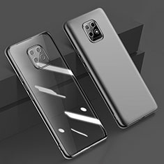 Silikon Schutzhülle Ultra Dünn Flexible Tasche Durchsichtig Transparent H02 für Xiaomi Redmi 10X Pro 5G Schwarz