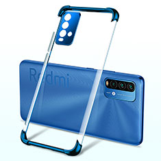 Silikon Schutzhülle Ultra Dünn Flexible Tasche Durchsichtig Transparent H02 für Xiaomi Redmi 9T 4G Blau