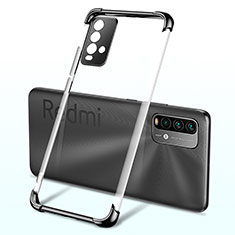 Silikon Schutzhülle Ultra Dünn Flexible Tasche Durchsichtig Transparent H02 für Xiaomi Redmi 9T 4G Schwarz