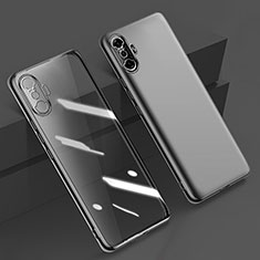 Silikon Schutzhülle Ultra Dünn Flexible Tasche Durchsichtig Transparent H02 für Xiaomi Redmi K40 Gaming 5G Schwarz