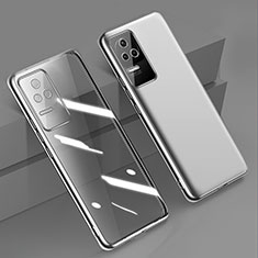 Silikon Schutzhülle Ultra Dünn Flexible Tasche Durchsichtig Transparent H02 für Xiaomi Redmi K50 Pro 5G Silber