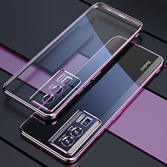 Silikon Schutzhülle Ultra Dünn Flexible Tasche Durchsichtig Transparent H02 für Xiaomi Redmi K60 Pro 5G Violett