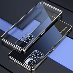 Silikon Schutzhülle Ultra Dünn Flexible Tasche Durchsichtig Transparent H02 für Xiaomi Redmi Note 11 Pro+ Plus 5G Silber