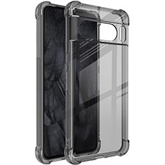 Silikon Schutzhülle Ultra Dünn Flexible Tasche Durchsichtig Transparent H03 für Google Pixel 8 Pro 5G Grau