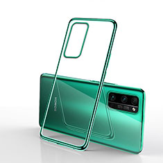 Silikon Schutzhülle Ultra Dünn Flexible Tasche Durchsichtig Transparent H03 für Huawei Honor 30 Pro Grün