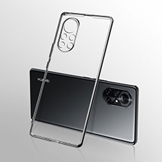 Silikon Schutzhülle Ultra Dünn Flexible Tasche Durchsichtig Transparent H03 für Huawei Nova 8 5G Schwarz