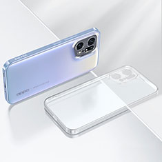 Silikon Schutzhülle Ultra Dünn Flexible Tasche Durchsichtig Transparent H03 für Oppo Find X5 Pro 5G Klar