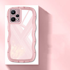 Silikon Schutzhülle Ultra Dünn Flexible Tasche Durchsichtig Transparent H03 für Realme 9 4G Rosa