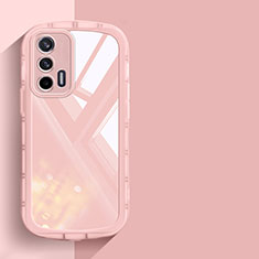 Silikon Schutzhülle Ultra Dünn Flexible Tasche Durchsichtig Transparent H03 für Realme GT 5G Rosa