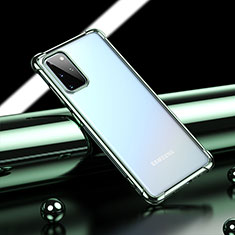 Silikon Schutzhülle Ultra Dünn Flexible Tasche Durchsichtig Transparent H03 für Samsung Galaxy S20 Plus Grün
