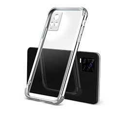 Silikon Schutzhülle Ultra Dünn Flexible Tasche Durchsichtig Transparent H03 für Vivo V20 Pro 5G Silber