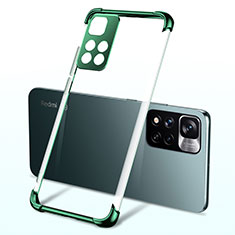 Silikon Schutzhülle Ultra Dünn Flexible Tasche Durchsichtig Transparent H03 für Xiaomi Mi 11i 5G (2022) Grün