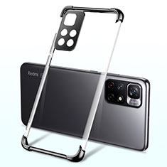 Silikon Schutzhülle Ultra Dünn Flexible Tasche Durchsichtig Transparent H03 für Xiaomi Poco M4 Pro 5G Schwarz