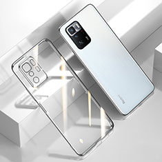 Silikon Schutzhülle Ultra Dünn Flexible Tasche Durchsichtig Transparent H03 für Xiaomi Poco X3 GT 5G Silber