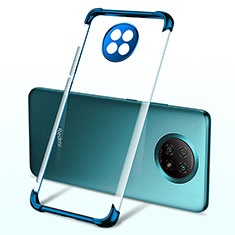Silikon Schutzhülle Ultra Dünn Flexible Tasche Durchsichtig Transparent H03 für Xiaomi Redmi Note 9T 5G Blau