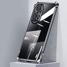 Silikon Schutzhülle Ultra Dünn Flexible Tasche Durchsichtig Transparent H04 für Huawei Nova 8 5G Schwarz