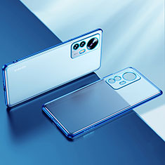 Silikon Schutzhülle Ultra Dünn Flexible Tasche Durchsichtig Transparent H04 für Xiaomi Mi 12 Pro 5G Blau