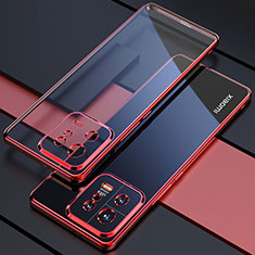 Silikon Schutzhülle Ultra Dünn Flexible Tasche Durchsichtig Transparent H04 für Xiaomi Mi 13 5G Rot