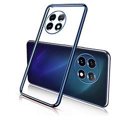 Silikon Schutzhülle Ultra Dünn Flexible Tasche Durchsichtig Transparent H05 für OnePlus Ace 2 5G Blau