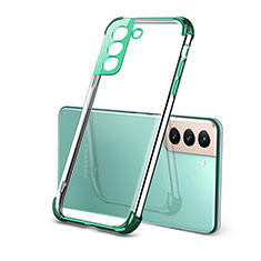 Silikon Schutzhülle Ultra Dünn Flexible Tasche Durchsichtig Transparent H09 für Samsung Galaxy S23 Plus 5G Grün