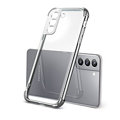 Silikon Schutzhülle Ultra Dünn Flexible Tasche Durchsichtig Transparent H09 für Samsung Galaxy S23 Plus 5G Silber