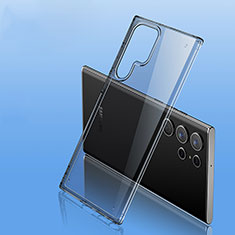 Silikon Schutzhülle Ultra Dünn Flexible Tasche Durchsichtig Transparent H10 für Samsung Galaxy S23 Ultra 5G Grau