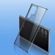 Silikon Schutzhülle Ultra Dünn Flexible Tasche Durchsichtig Transparent H11 für Samsung Galaxy S23 Ultra 5G Grau