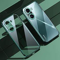 Silikon Schutzhülle Ultra Dünn Flexible Tasche Durchsichtig Transparent LD1 für Huawei Honor 60 Pro 5G Grün