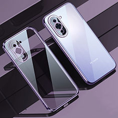 Silikon Schutzhülle Ultra Dünn Flexible Tasche Durchsichtig Transparent LD1 für Huawei Nova 10 Pro Violett