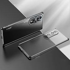 Silikon Schutzhülle Ultra Dünn Flexible Tasche Durchsichtig Transparent LD2 für Huawei Honor 80 Pro 5G Schwarz