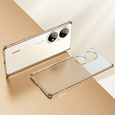 Silikon Schutzhülle Ultra Dünn Flexible Tasche Durchsichtig Transparent LD2 für Huawei P50 Gold